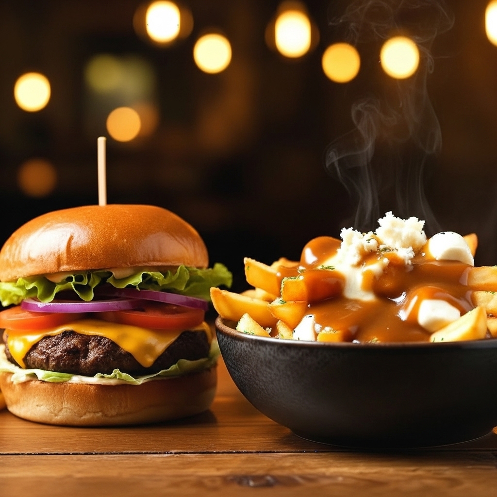 Nos spécialités poutines et burgers